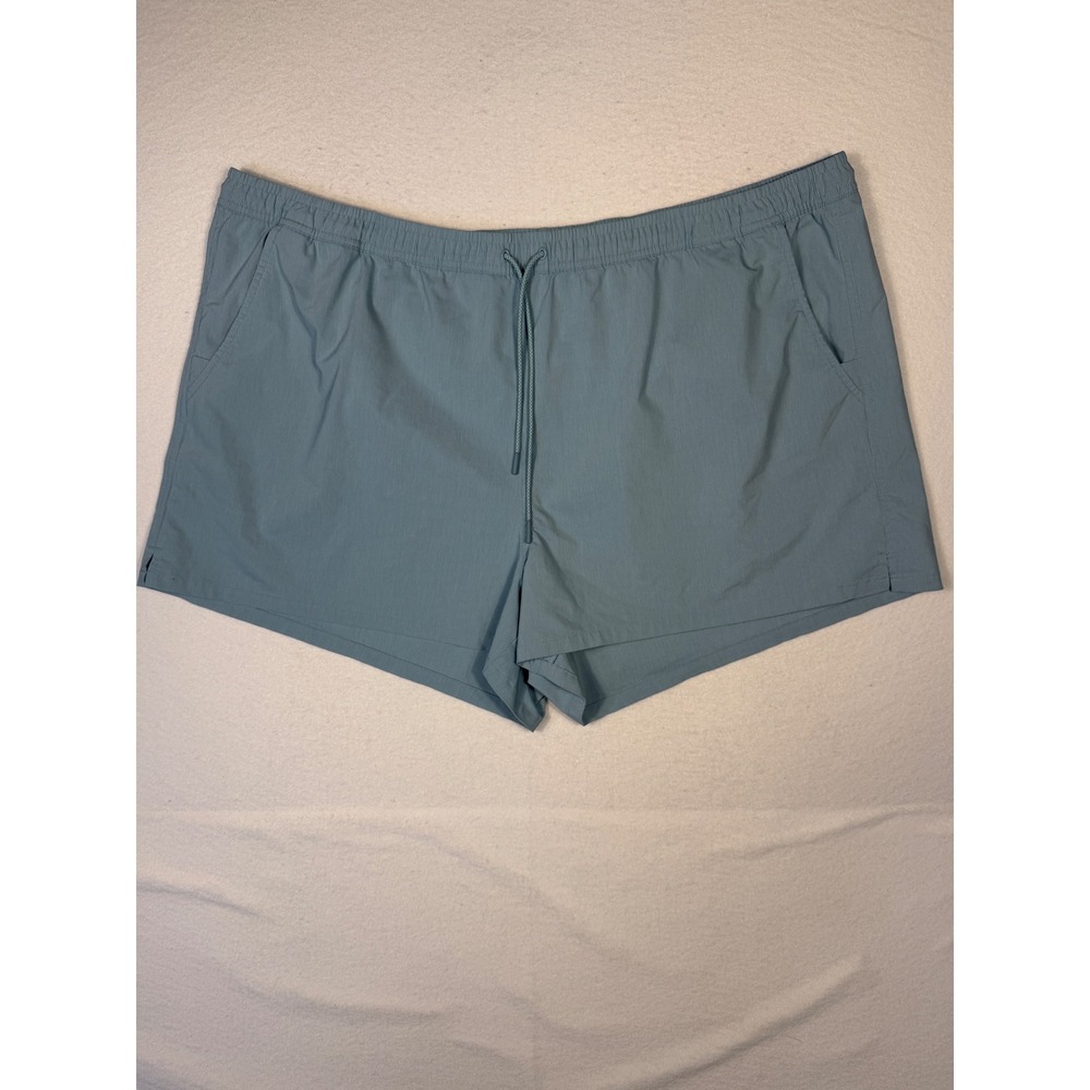 Athleta Marin Board Short Womens 3X Blue 2.5 Inch Inseam Textured Outdoors
